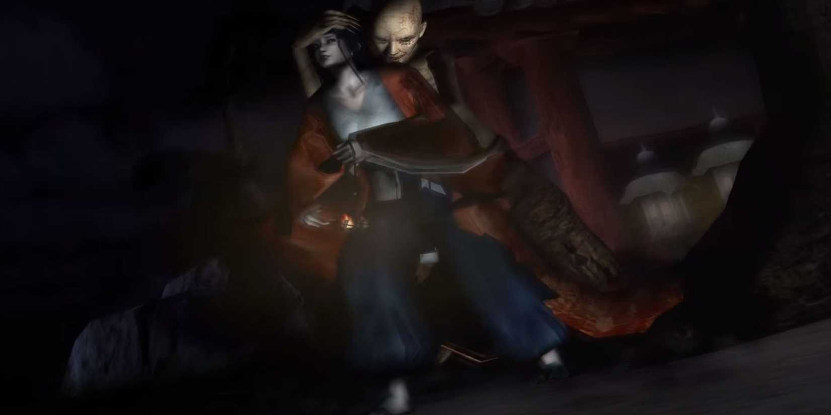 Kuon monster captured the protagonist