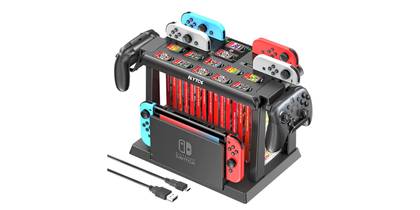 Kytok Switch Charging Dock and Games Organizer Station with Controller Charger