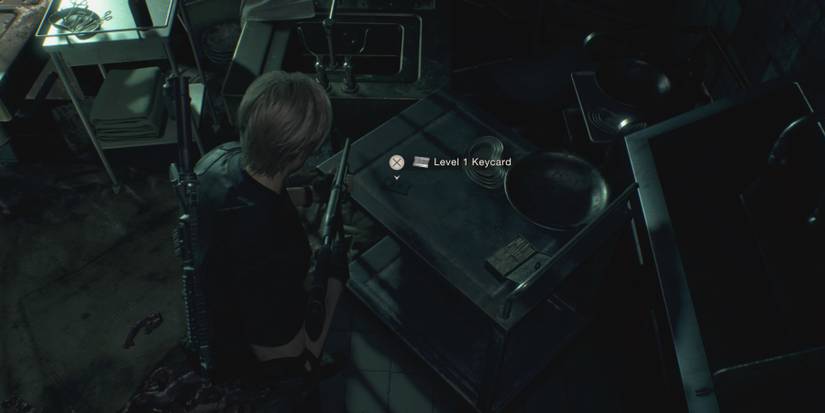 Leon finds the Level 1 Keycard in Resident Evil 4 remake