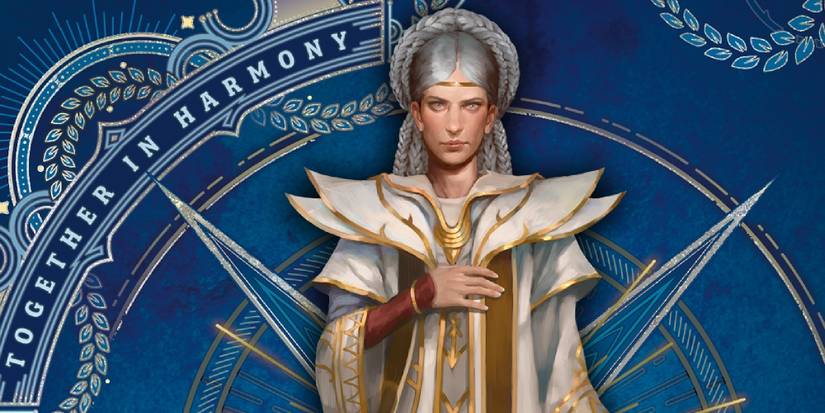 An image of Lady Silverhand on a blue banner background.