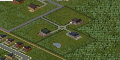 Large gated community location