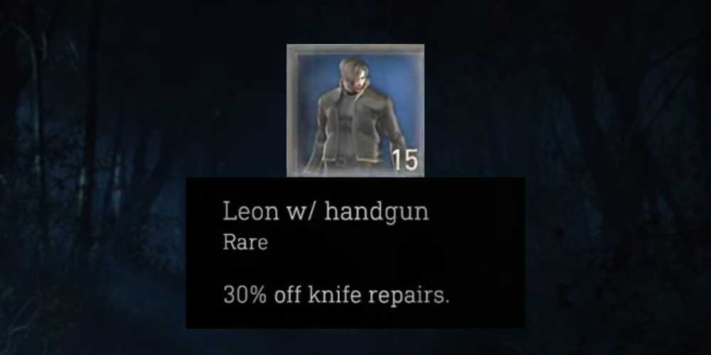 O amuleto Leon com Pistola em Resident Evil 4 Remake.