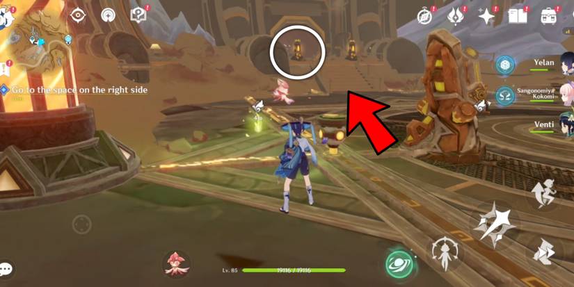 link the circuit activate right machine door Genshin Impact