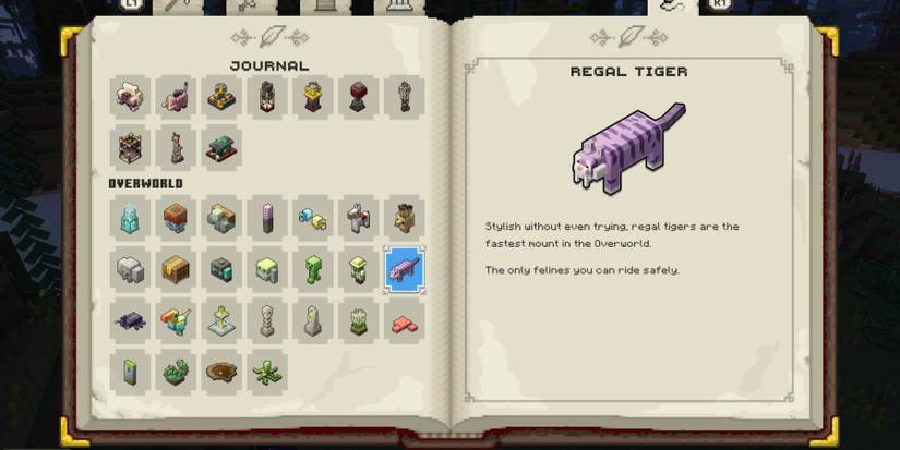 The Regal Tower Mount in Minecraft Legends