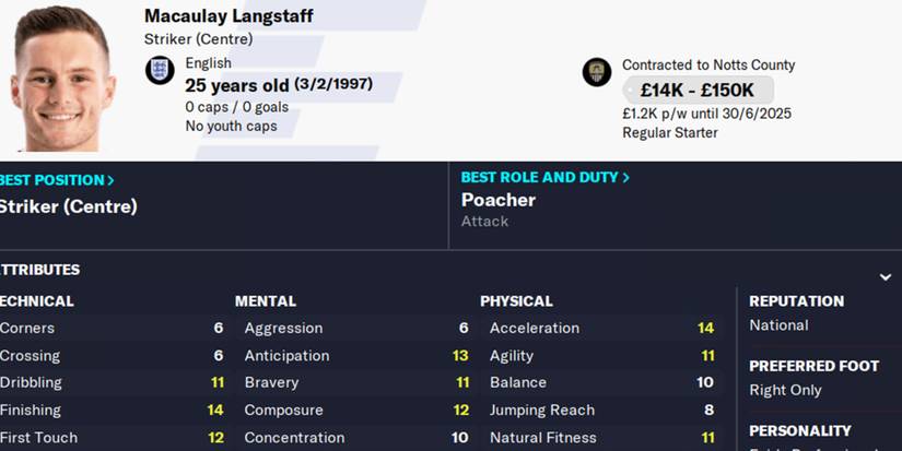 Macauley Langstaff In Football Manager 23