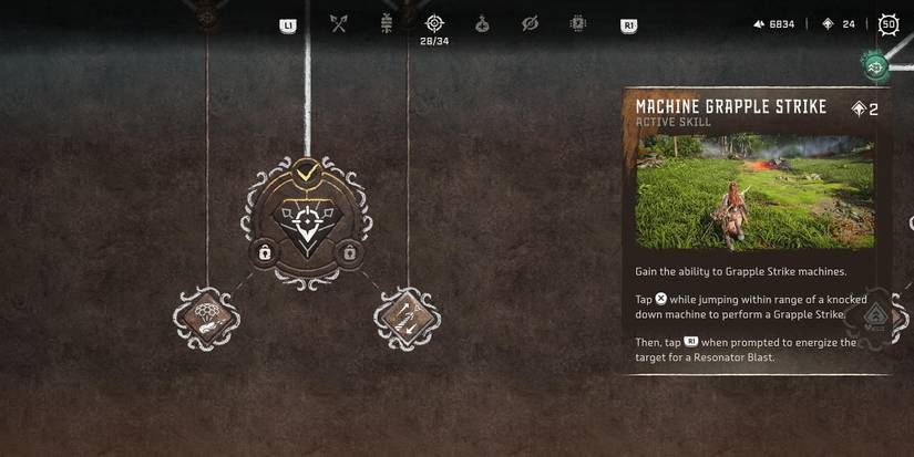 Machine Grapple Strike skill tree