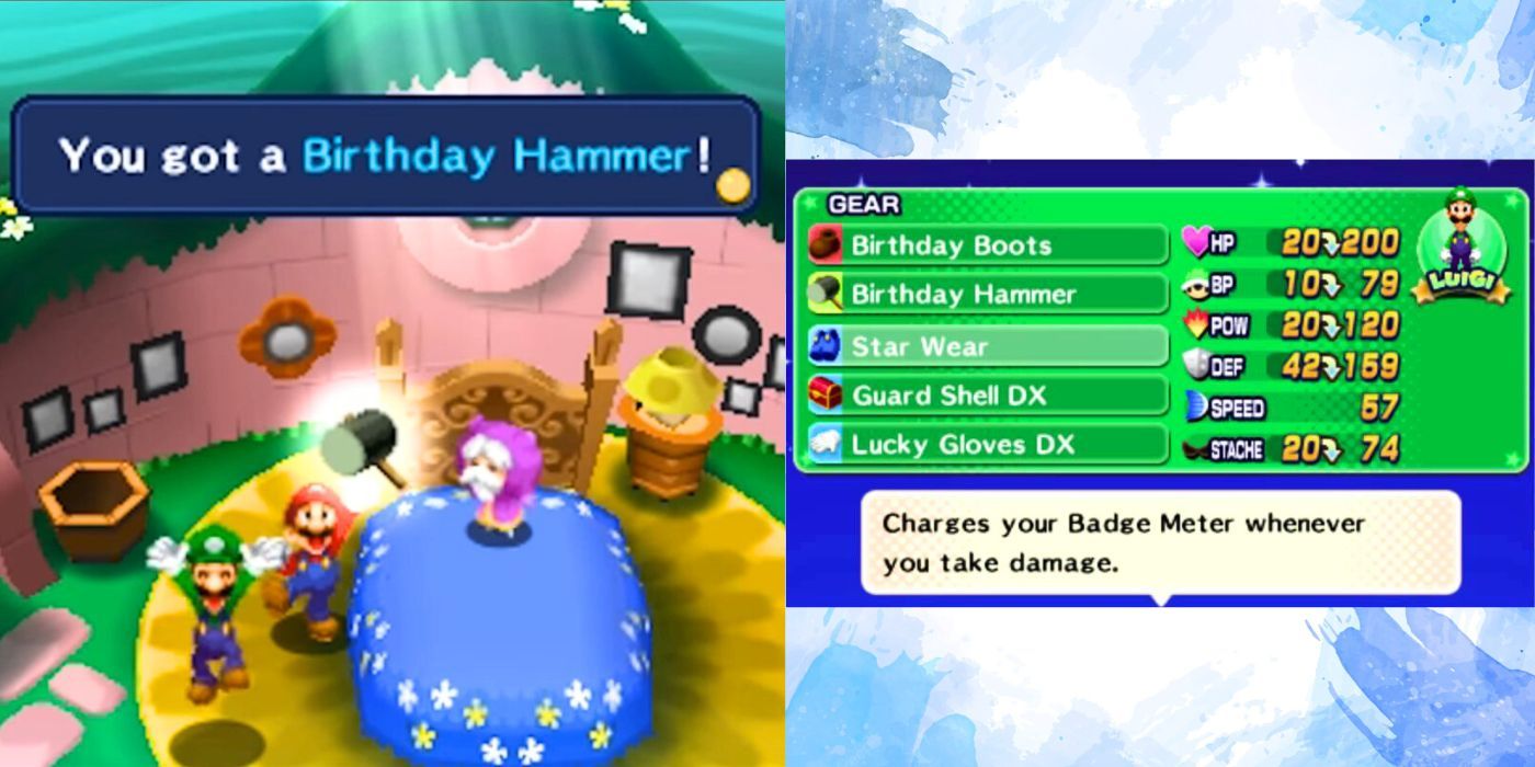 Mario & Luigi Dream Team Birthday Rewards