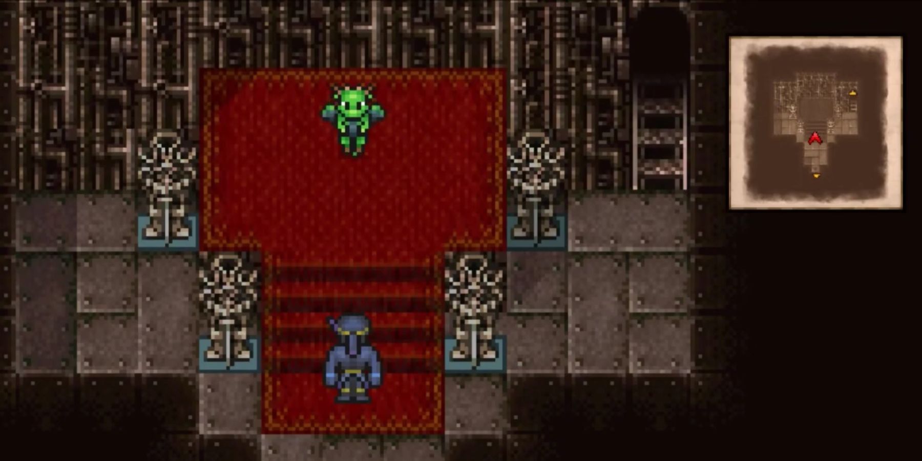 Shadow finds a Legendary Dragon in Final Fantasy 6