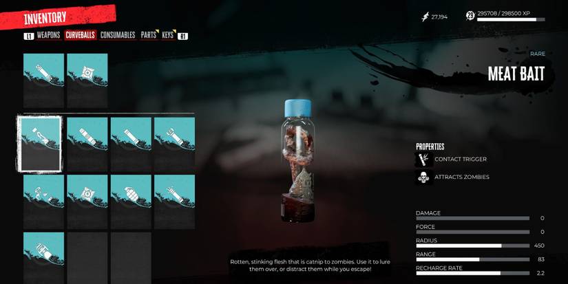 Meat Bait Curveball in Dead Island 2