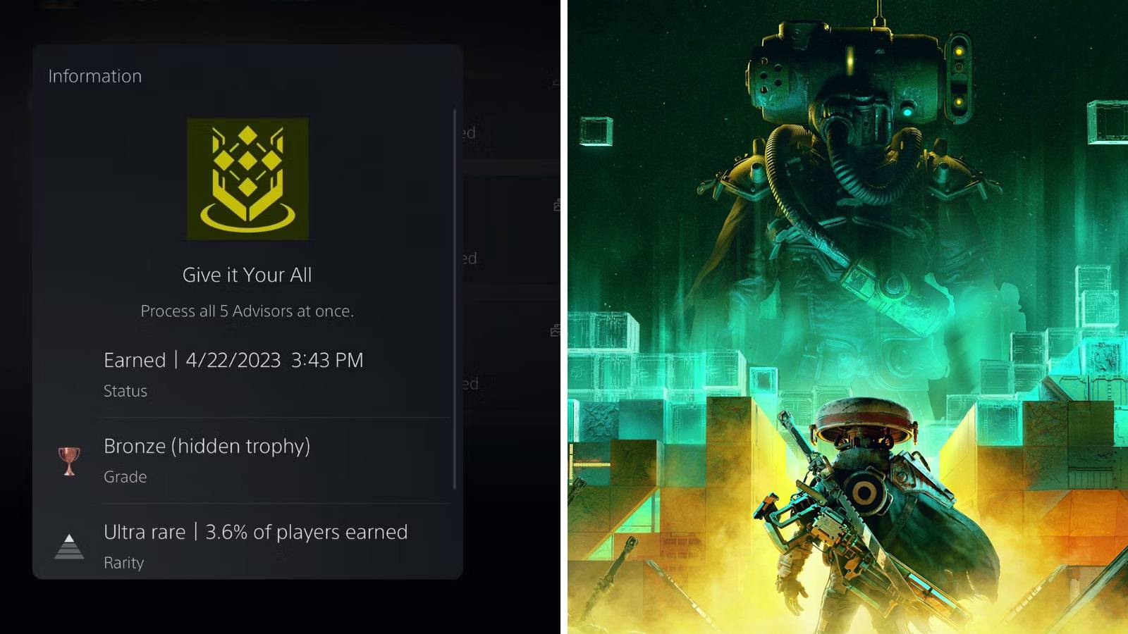 The 'Give it Your All' Trophy / Achievement in Meet Your Maker