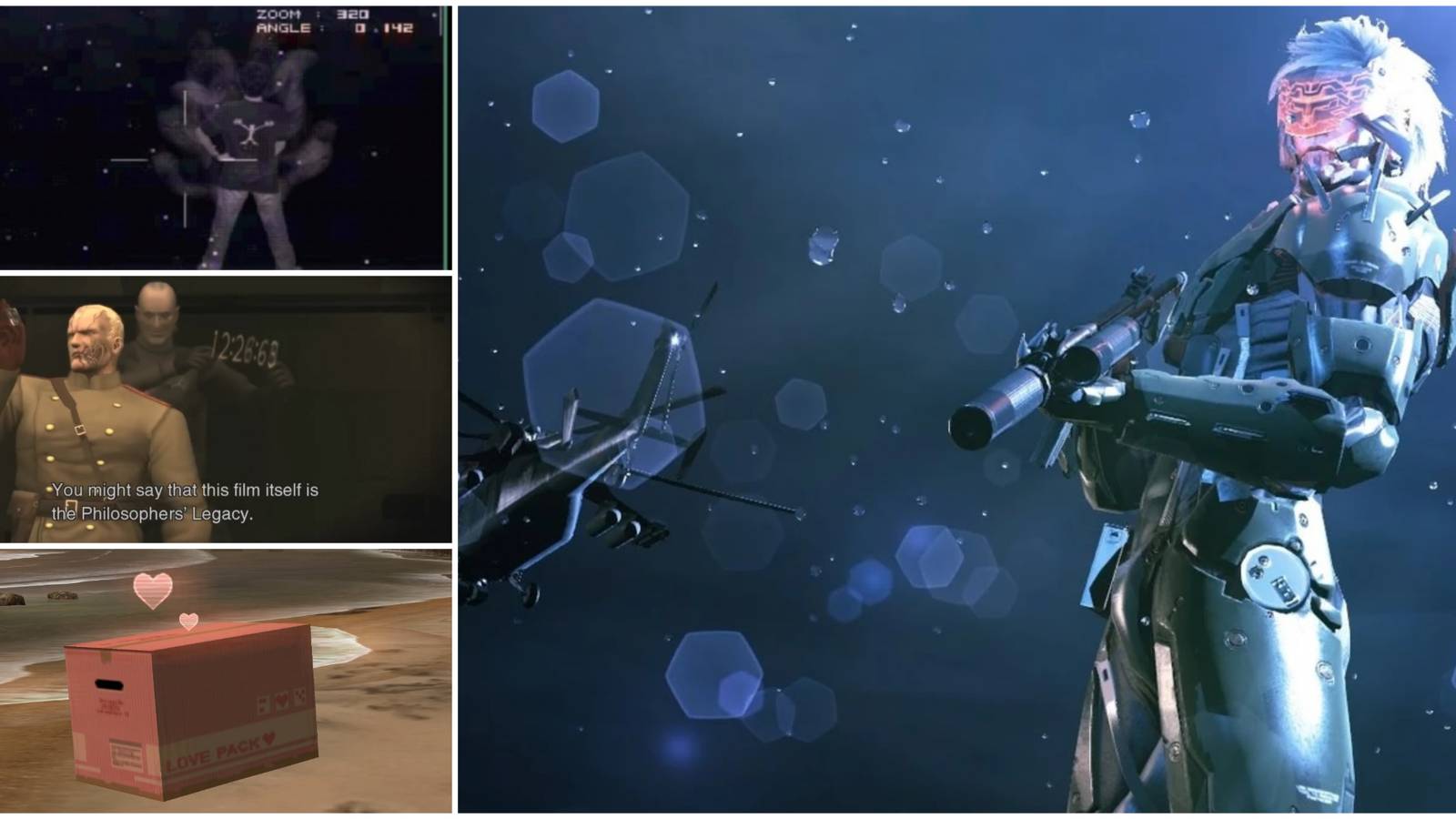 Metal Gear Easter Eggs- MGS1 Ghost MGS3 Sorrow Peace Walker Love Box Ground Zeroes Raiden