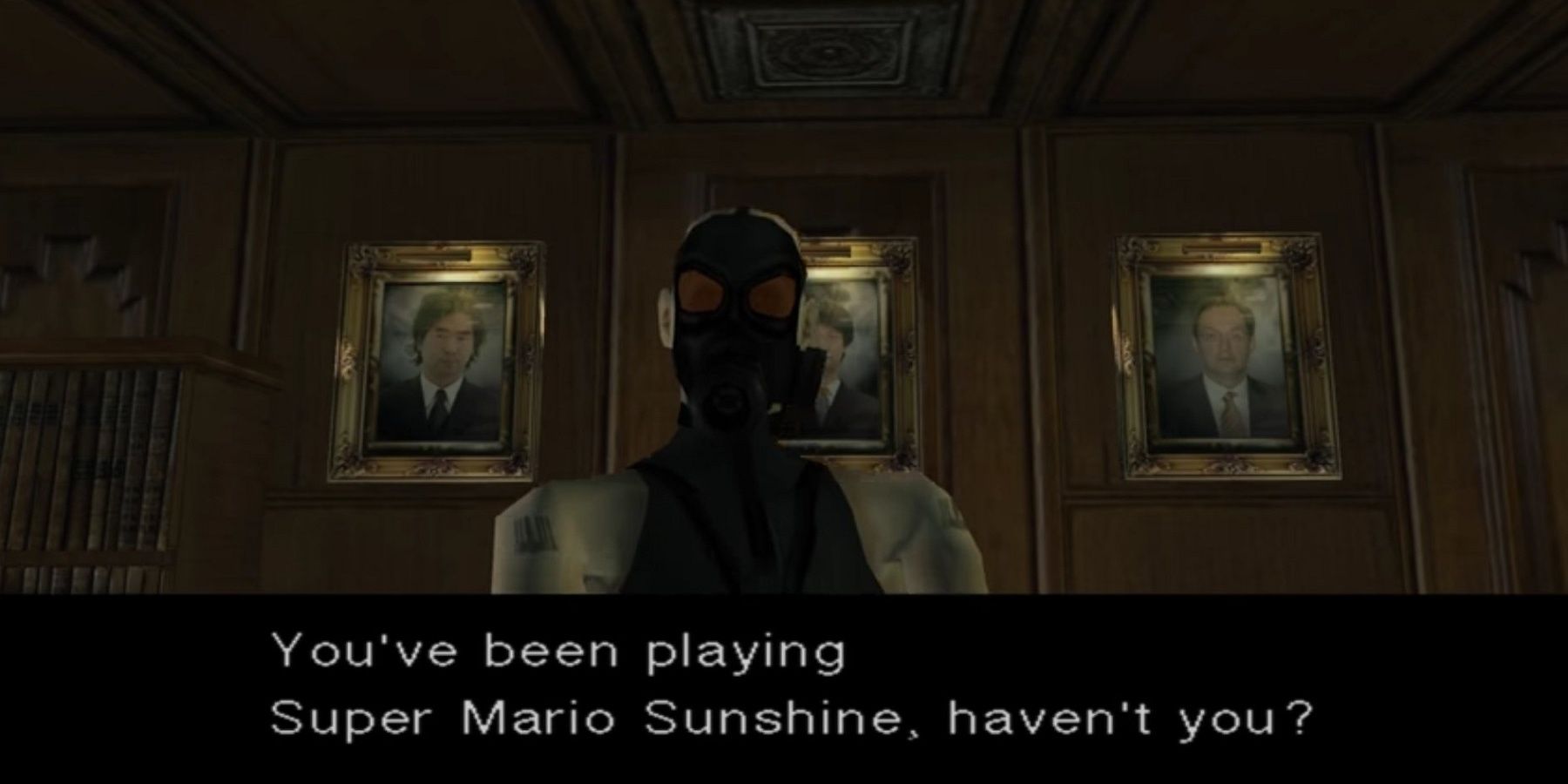 Metal Gear Easter Eggs- MGS1 Twin Snakes Mantis Mario Sunshine