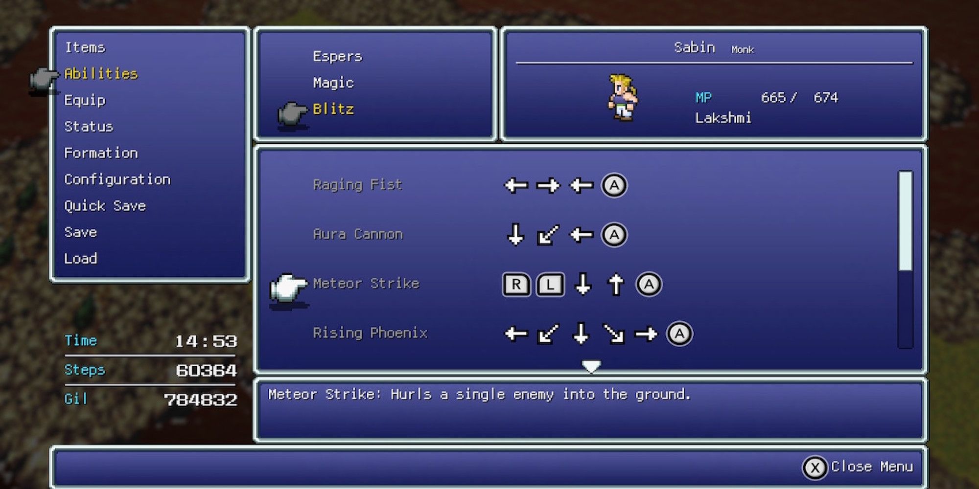 Final Fantasy 6 Pixel Remaster Sabins Best Blitzes Ranked