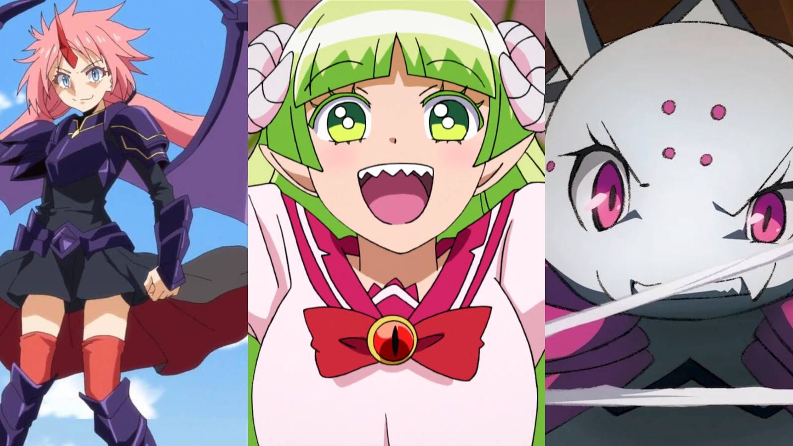 Milim Nava in That Time I Got Reincarnated As A Slime, Clara Valac in Welcome to Demon School! Iruma-kun, Kumoko in So I'm a Spider, So What (1)