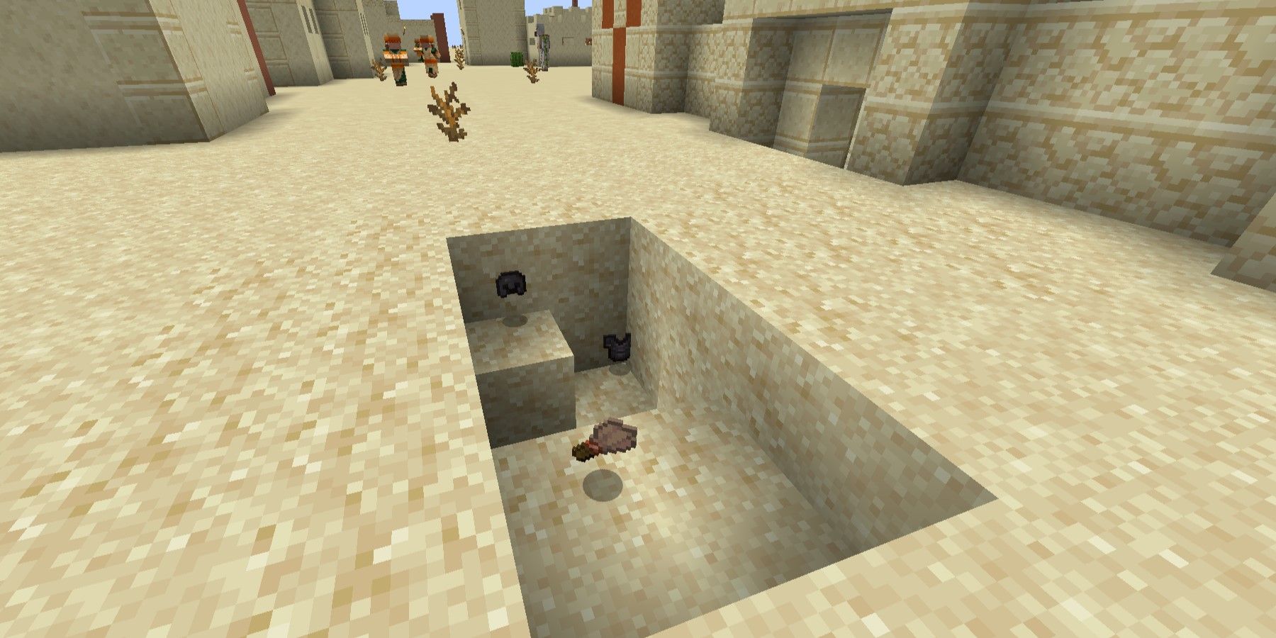 Minecraft Armor Under Sand