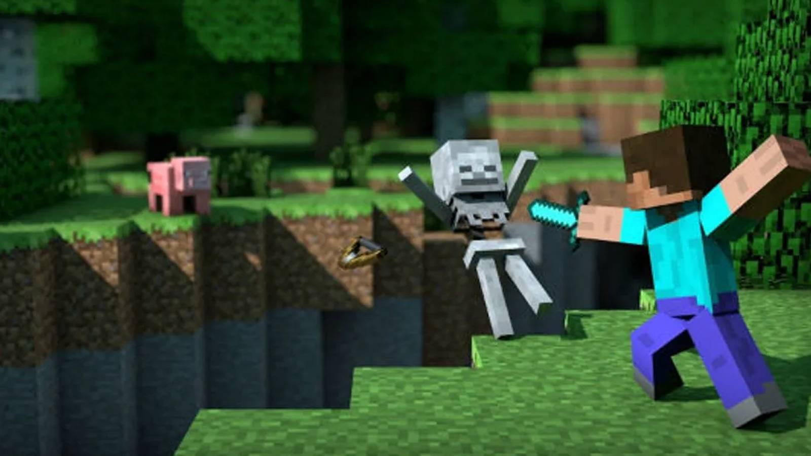 Minecraft Action Image Live-Action Minecraft Movie Finally Gets a Release Date
