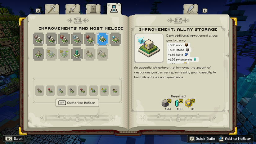 Minecraft Legends_Improvement_Allay Storage