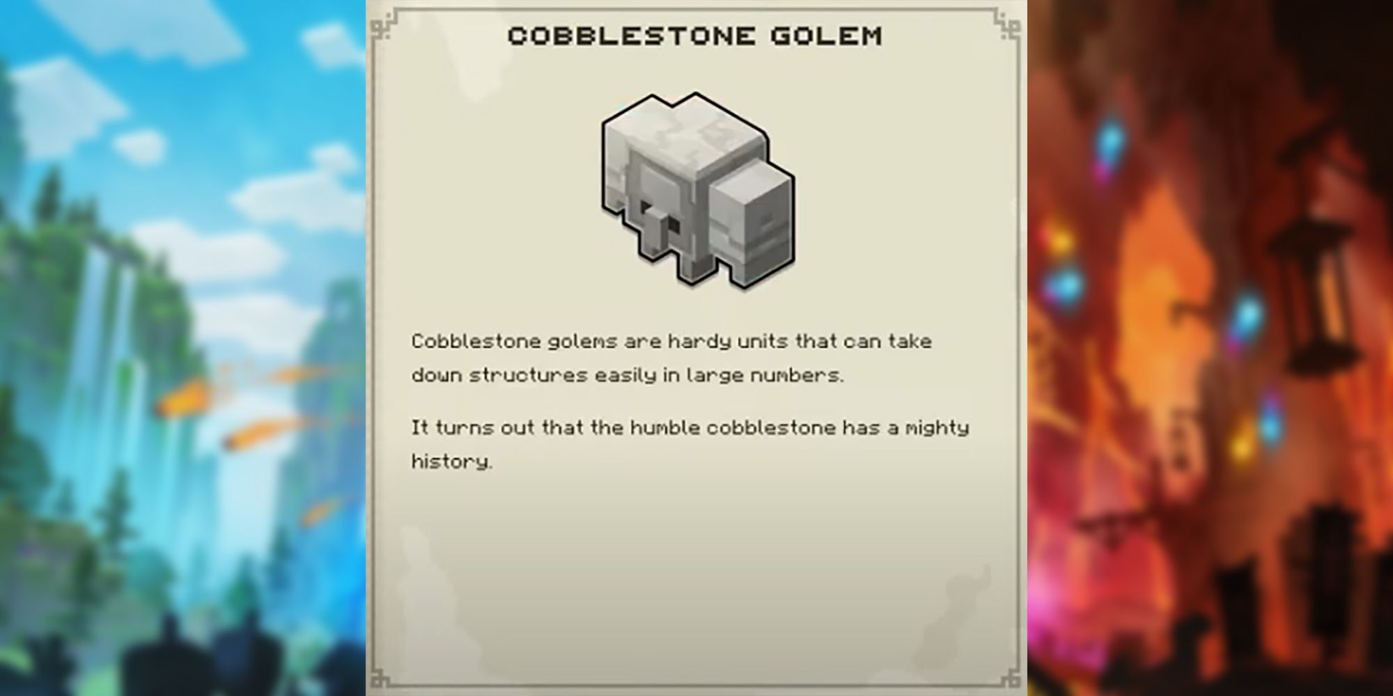 Minecraft Legends Cobblestone Golem