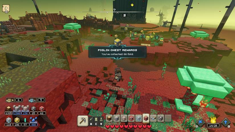 Minecraft Legends Piglin Chest Gold