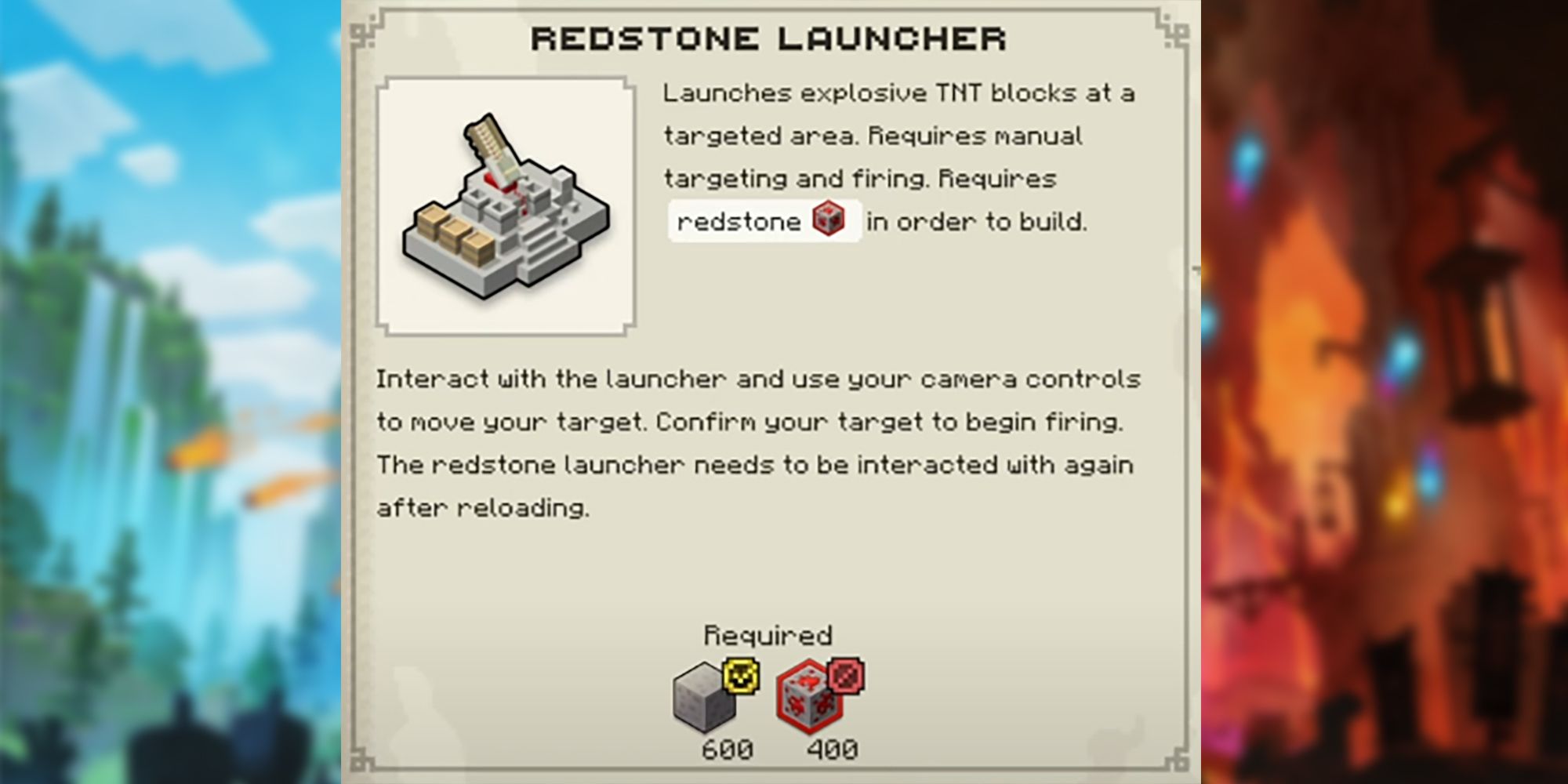Minecraft Legends Redstone Launcher