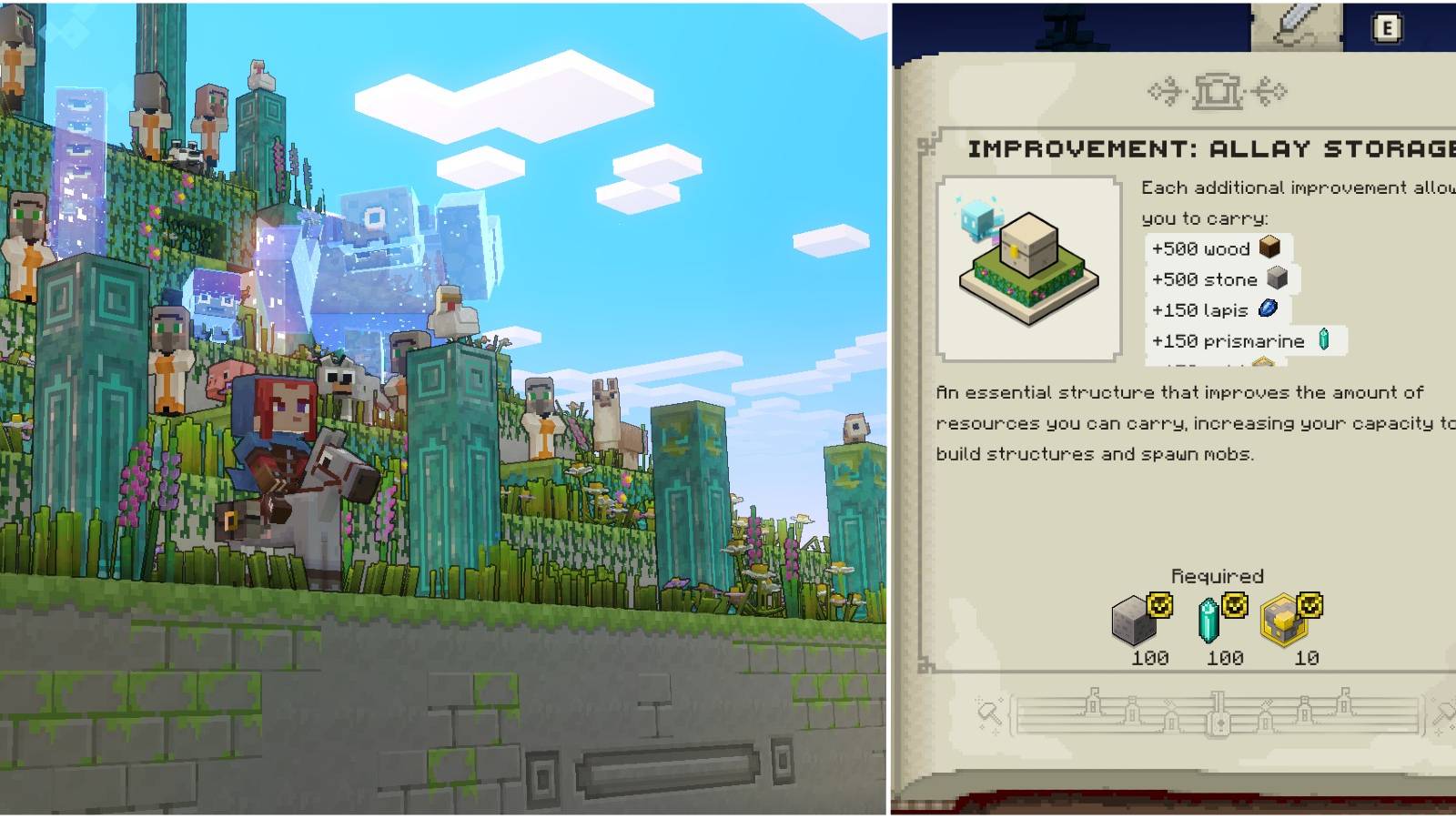 Minecraft Legends_Resource Cap Guide