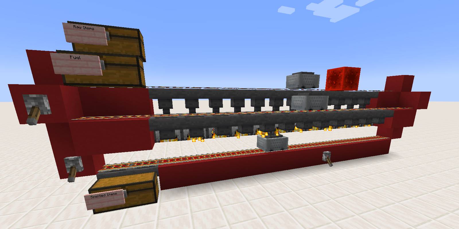 Minecraft super smelter
