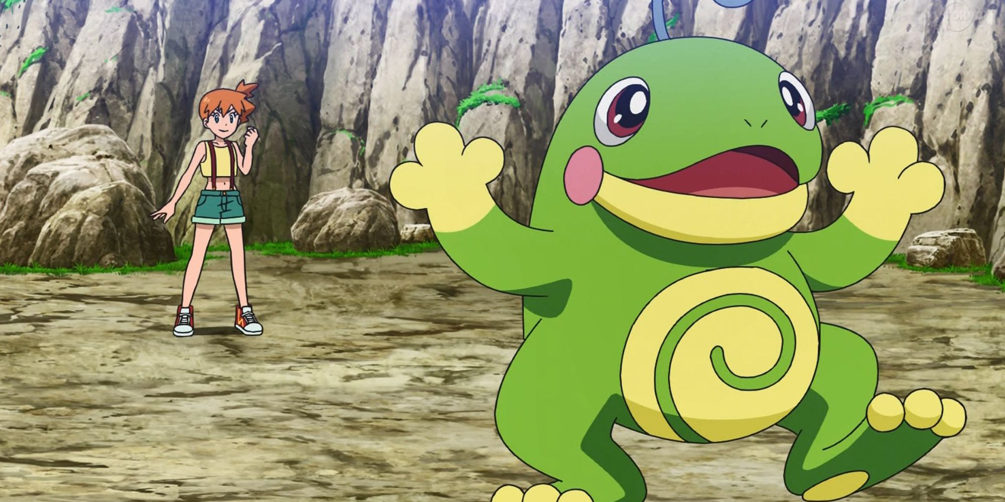 Misty And Politoed In The Pokemon Anime
