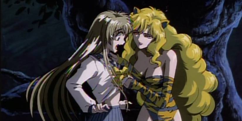 Miyuki and Chesire in Miyuki-chan in Wonderland