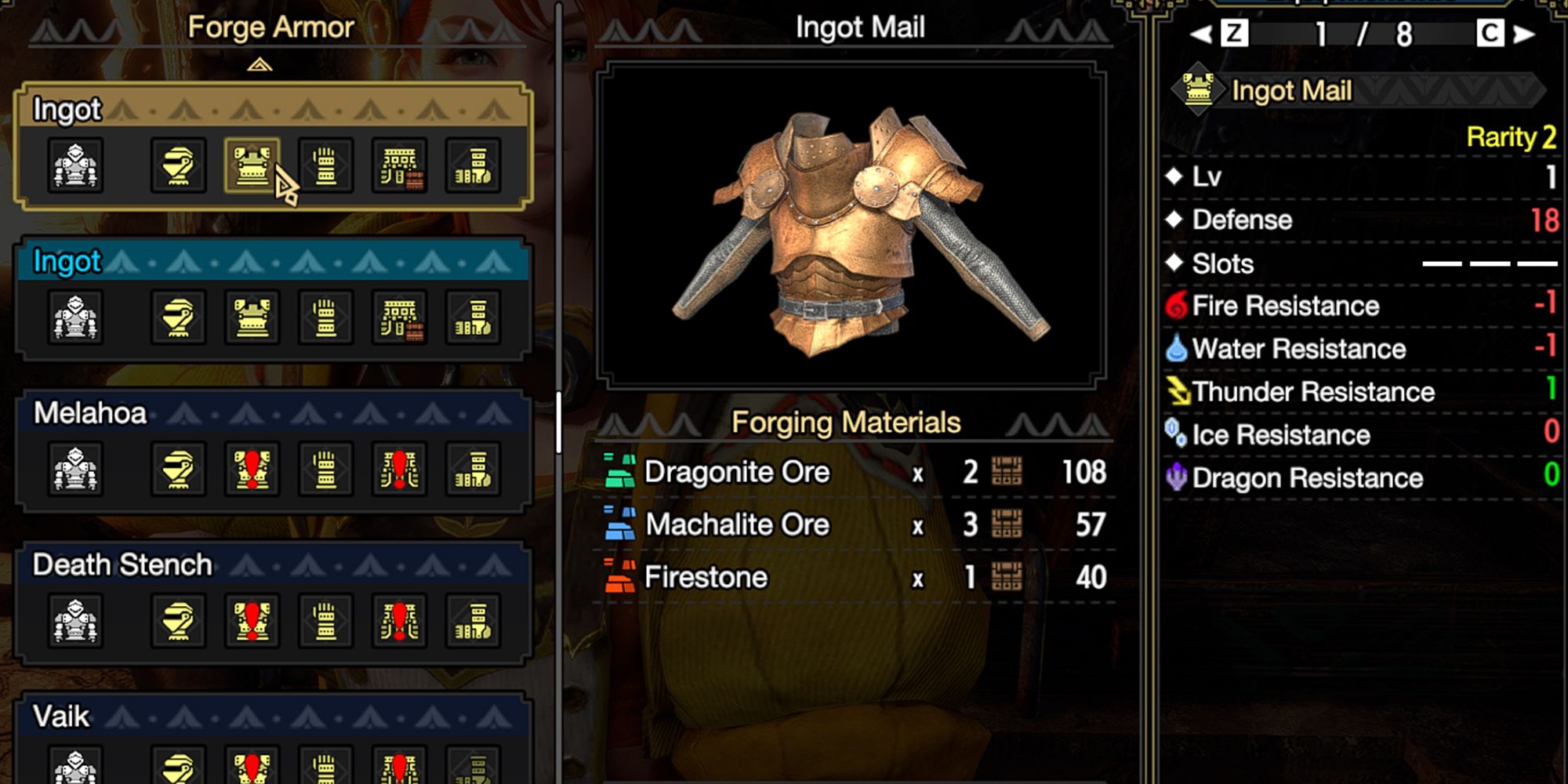 Monster Hunter Rise - An Example Of Gear That Uses Firestone