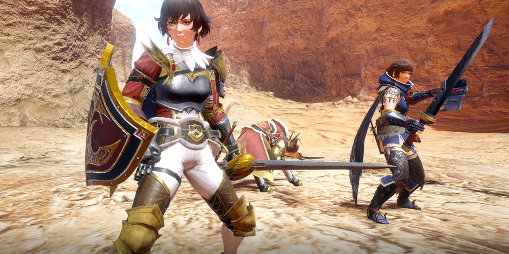 Monster Hunter Rise - Dame Fiorayne On Hunt With Player Character