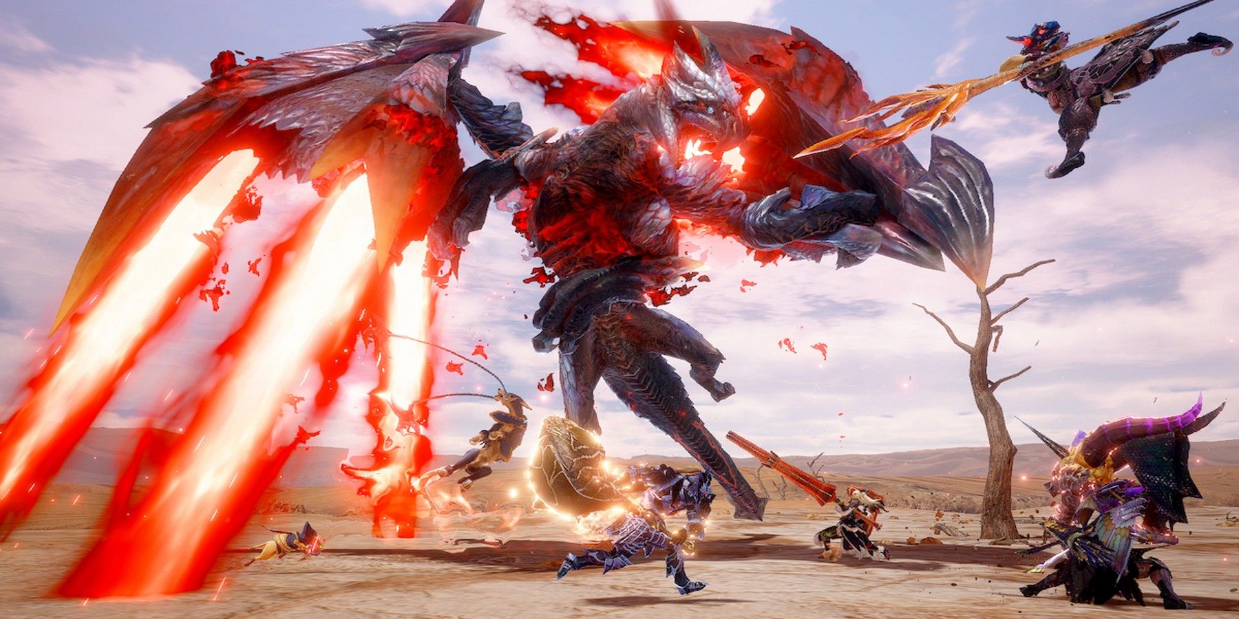 Monster Hunter Rise-Risen Valstrax Elder Dragon Fight