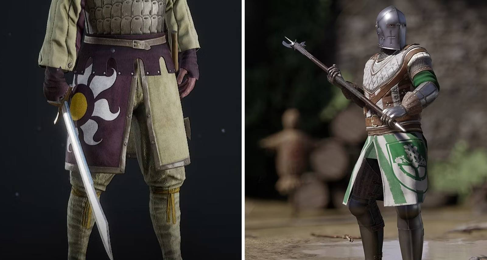 Mordhau Messer and Poleaxe