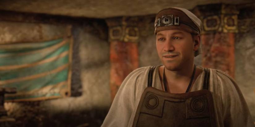 Morlund speaking to Aloy in Horizon Forbidden West