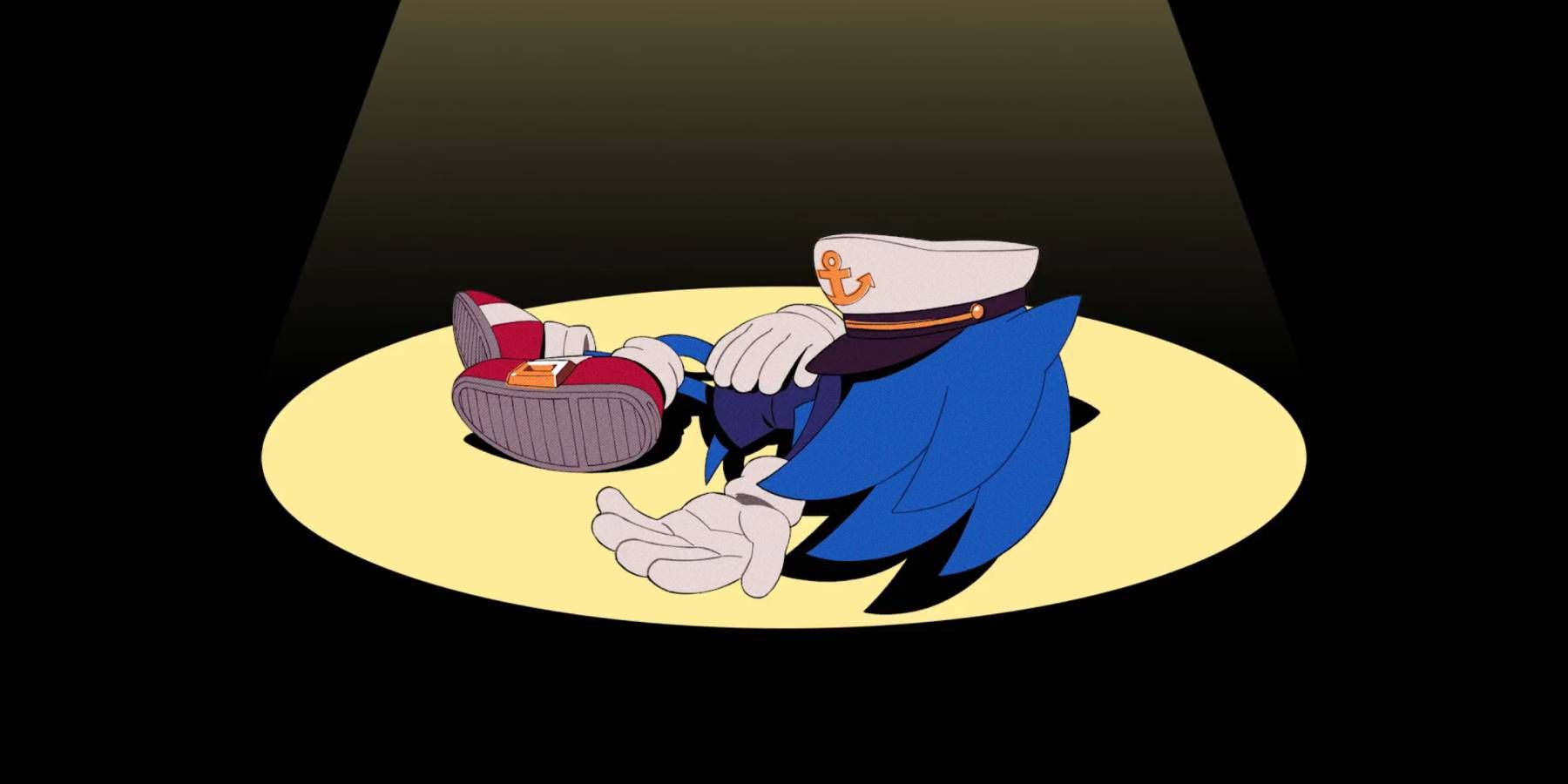 Sonic's death pose in The Murder of Sonic the Hedgehog