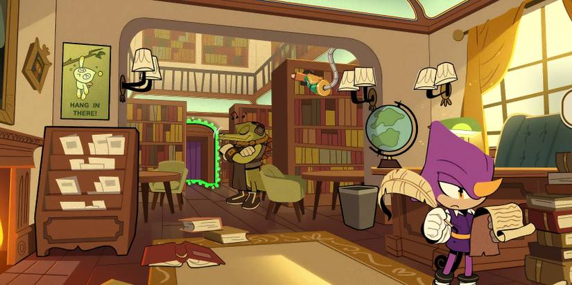 The Murder Of Sonic The Hedgehog Library Car with clue highlighted