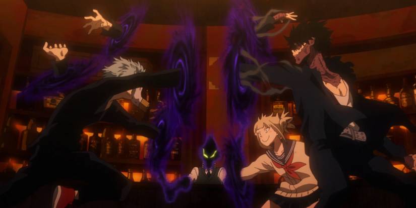 My Hero Academia - Kurogiri Using Warp Gate To Stop League Of Villains From Fighting