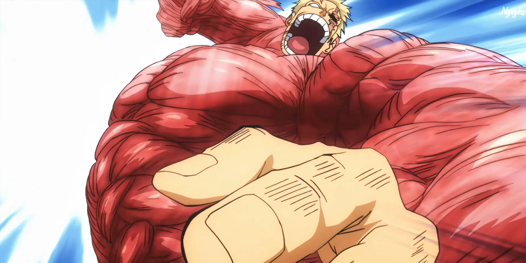 My Hero Academia - Muscular Winding Up A Big Punch-1