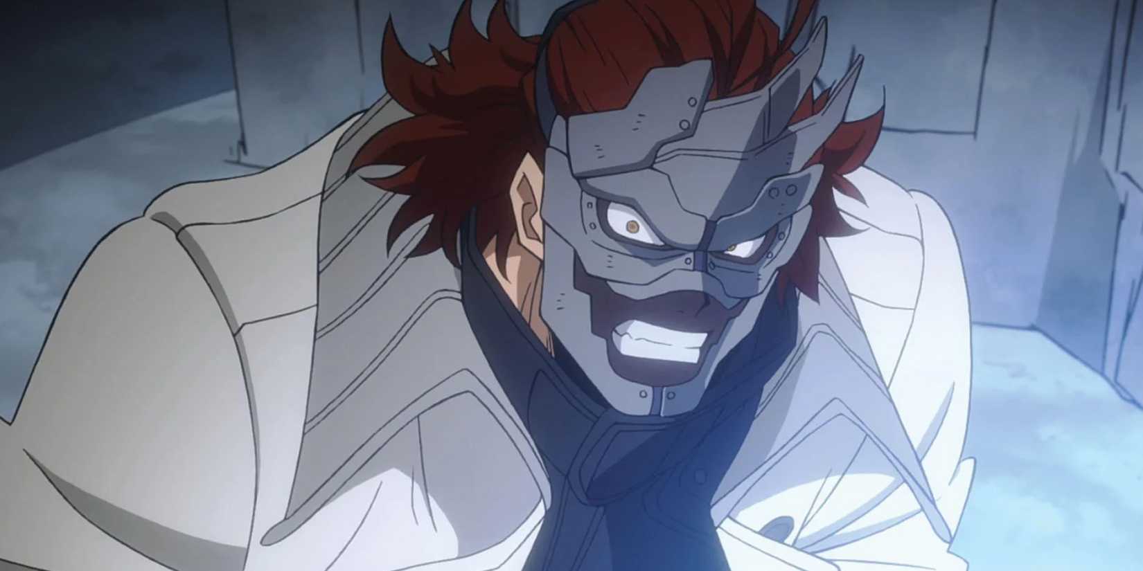 Wolfram In Metal Mask Glaring At Camera In My Hero Academia - 