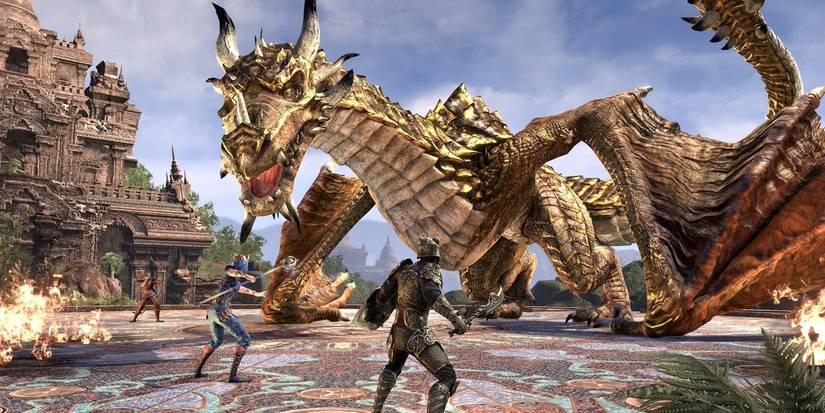 Nahviintaas, the Gold Dragon in the Sunspire Trial