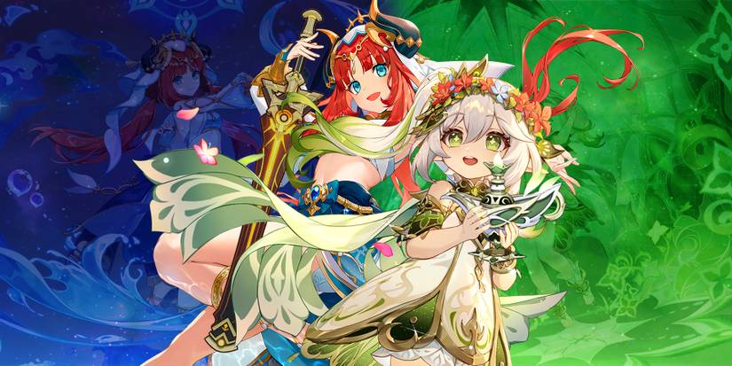 nilou and nahida weapons in genshin impact