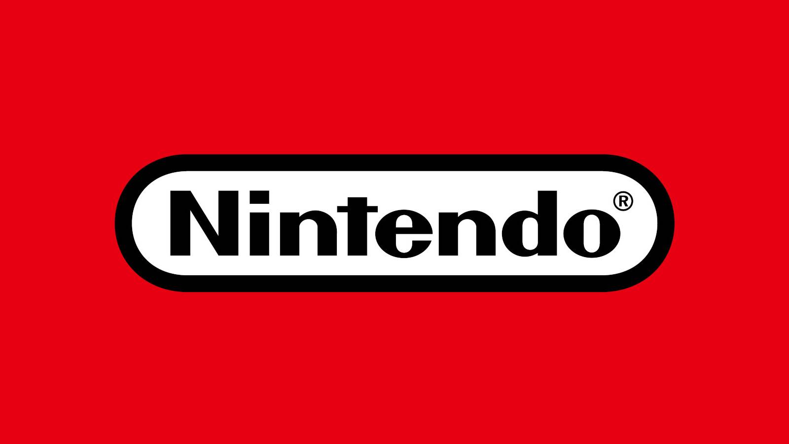 nintendo logo black red background
