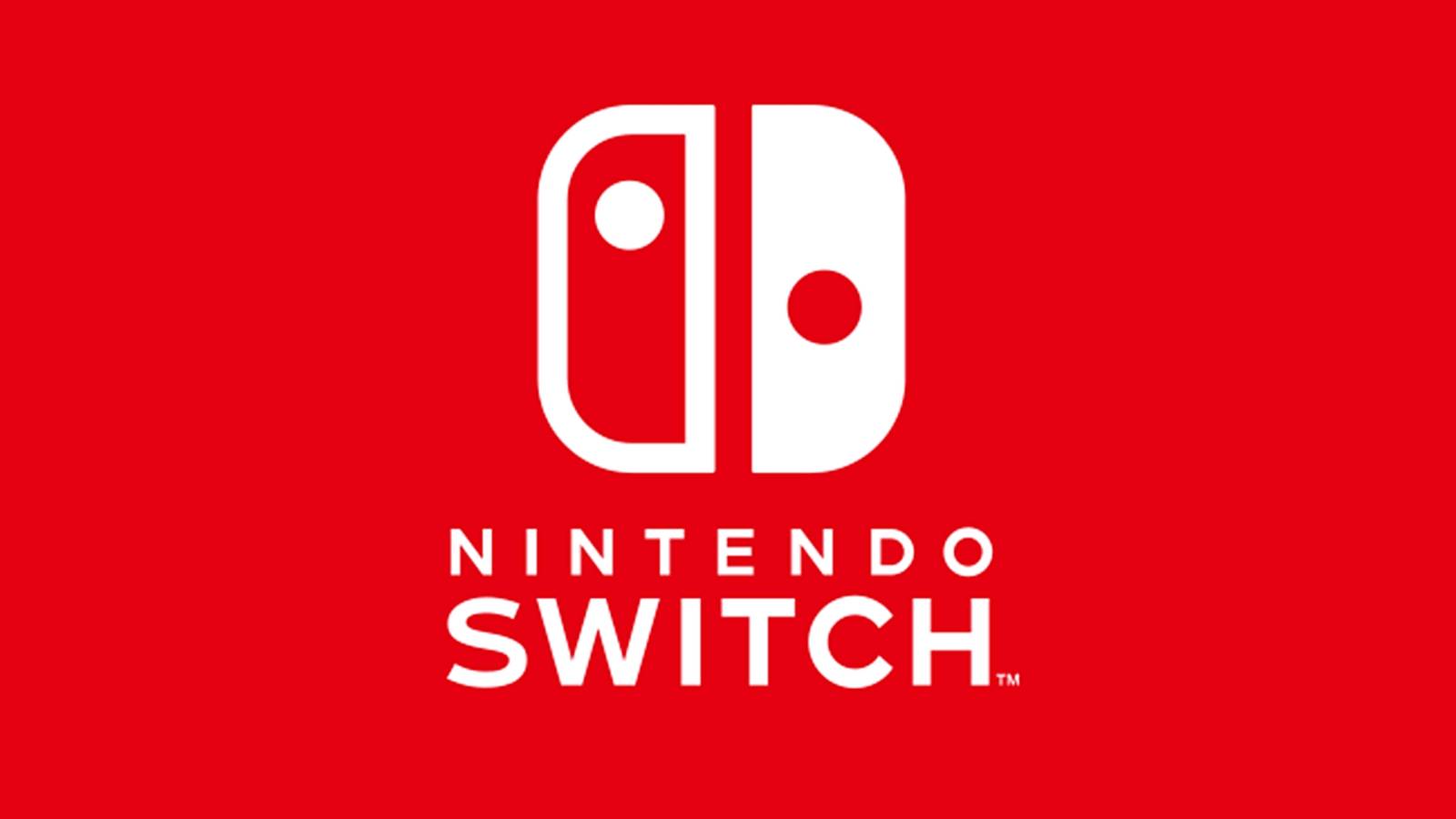 nintendo switch logo red background