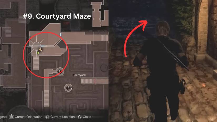 image showing the ninth clockwork castellan location in re4 remake. 