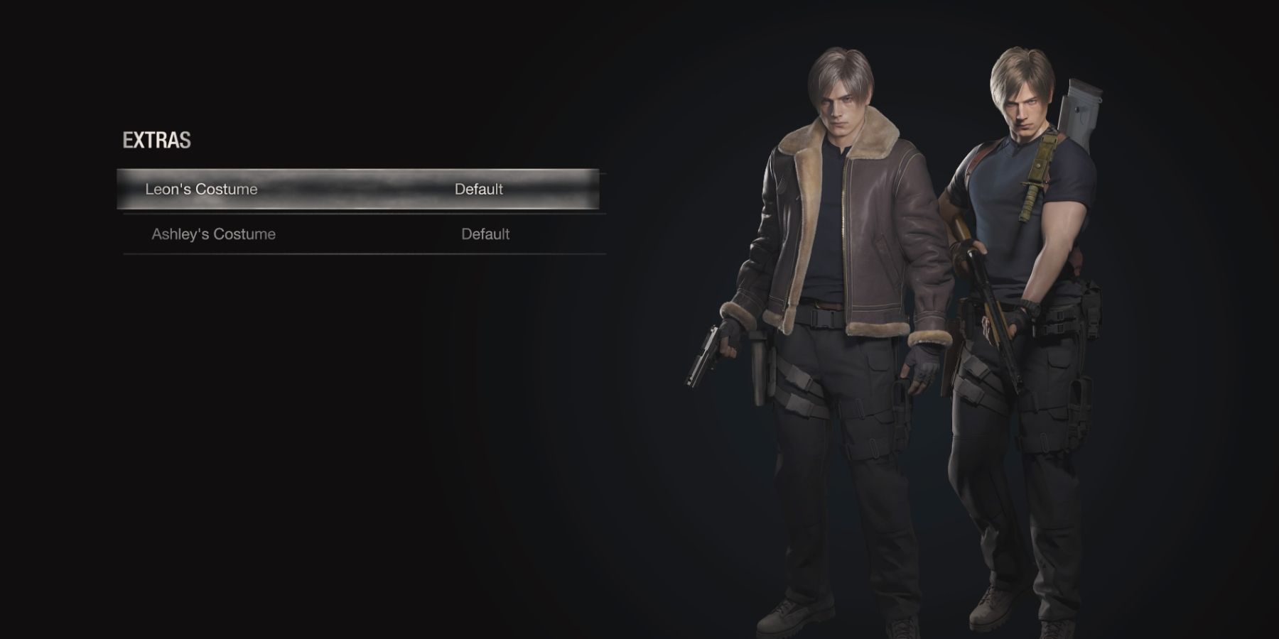 Leon's outfits in Resident Evil 4 remake