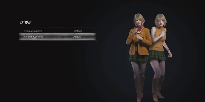 Ashley's outfits in Resident Evil 4 remake