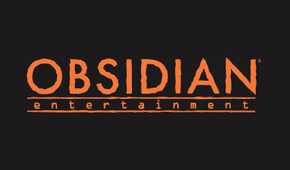 Obsidian Entertainment Crayola Orange on Eerie Black logo