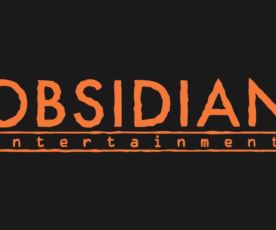 Obsidian Entertainment Crayola Orange on Eerie Black logo