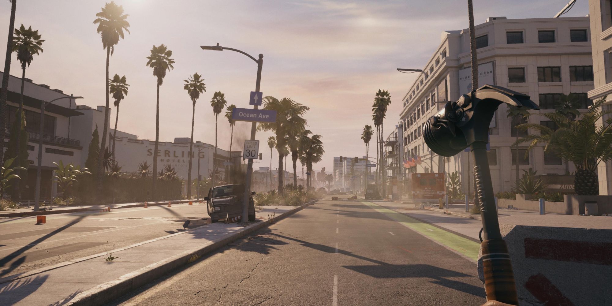 Entering Ocean Avenue in Dead Island 2