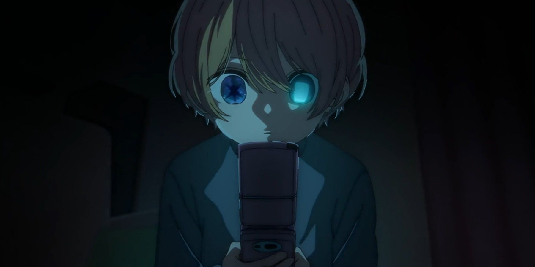 Oshi no Ko E3 Aqua unlocking the phone
