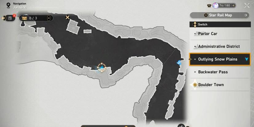 outlying snow plains chest 1 location in honkai star rail